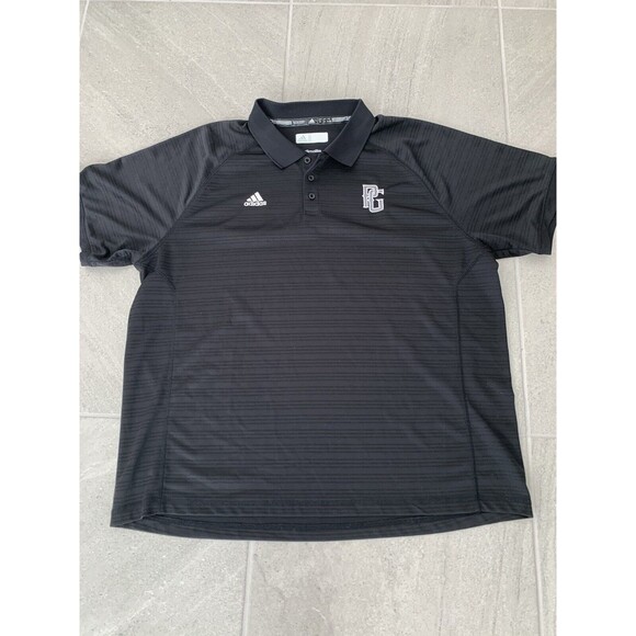Adidas Mens Black Professional Golf Short Sleeve Polo Climalite Size 2XL - Picture 1 of 7